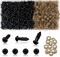 300pcs 6mm Black Safety Eyes with Washers for Amigurumi, Crochet Dolls, and Stuffed Animals